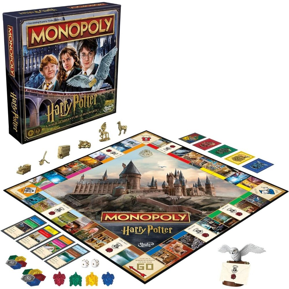 Monopoly HARRY POTTER Edition Board Game a Magical Adventure at Hogwarts - Picture 2 of 12